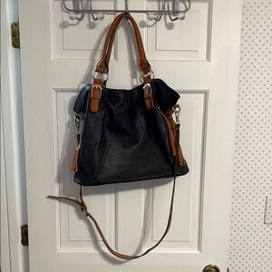 NWOT Kathy Ireland Black and Brown Shoulder/Crossbody Bag